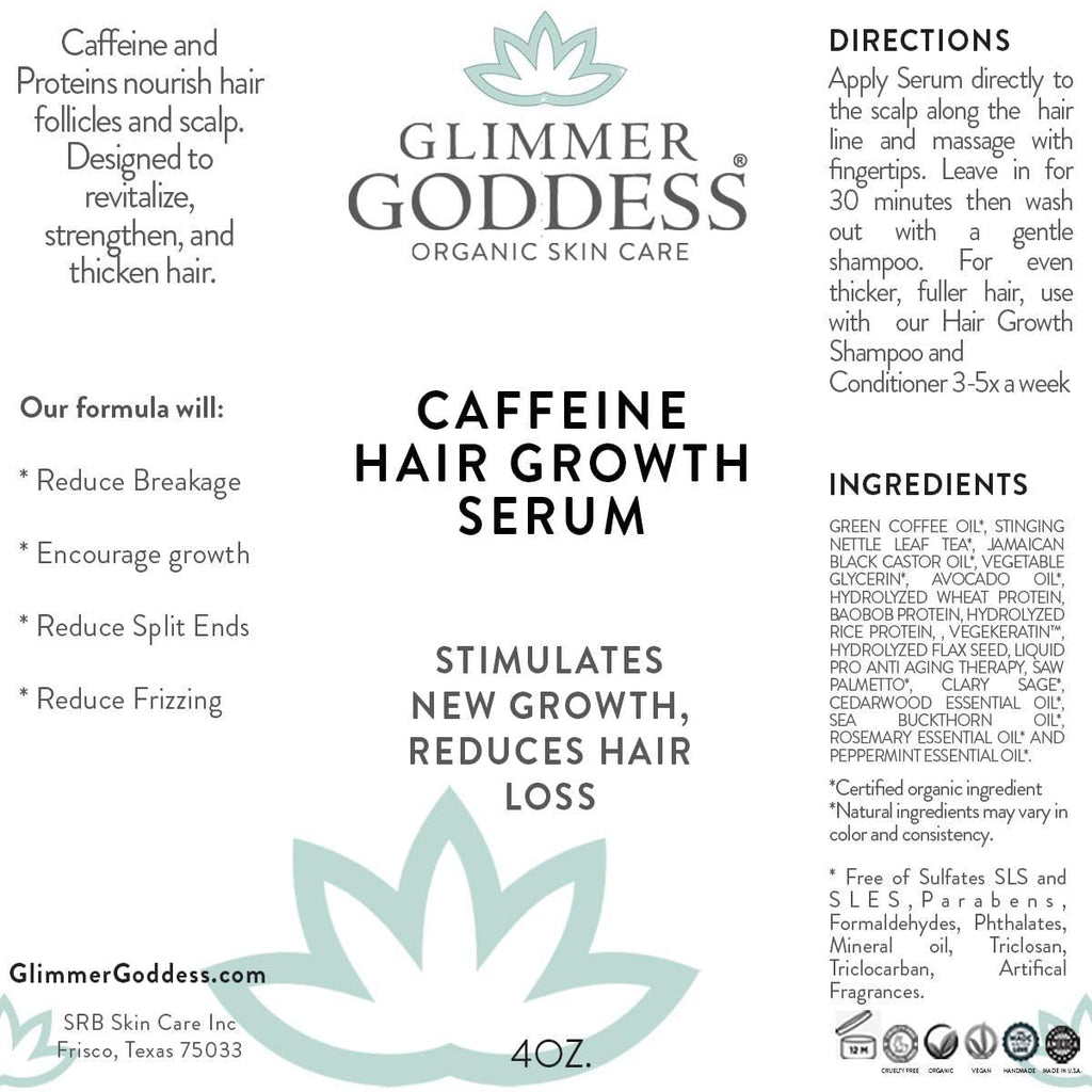 Organic Caffeine & Rosemary Hair Growth Serum