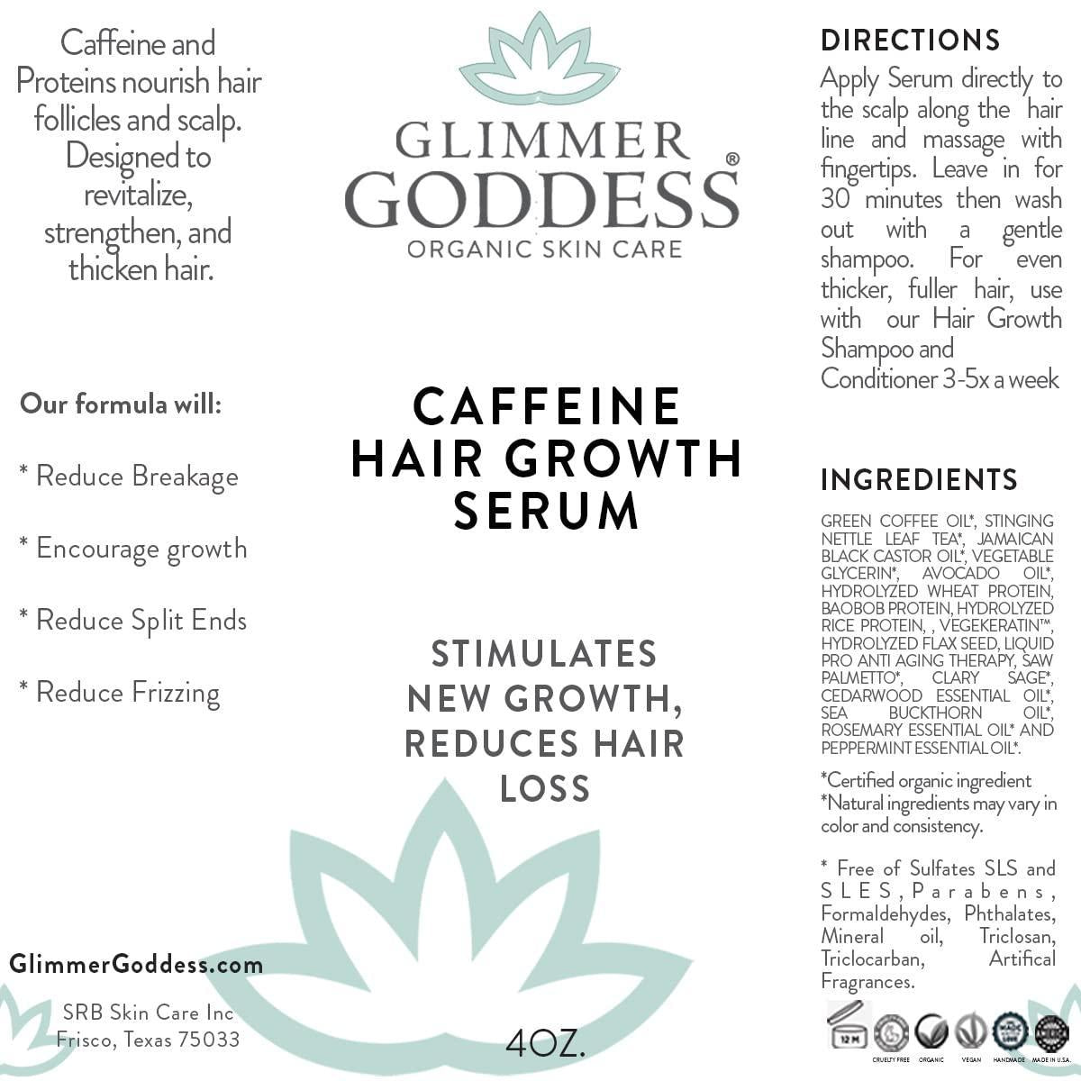 Organic Caffeine & Rosemary Hair Growth Serum