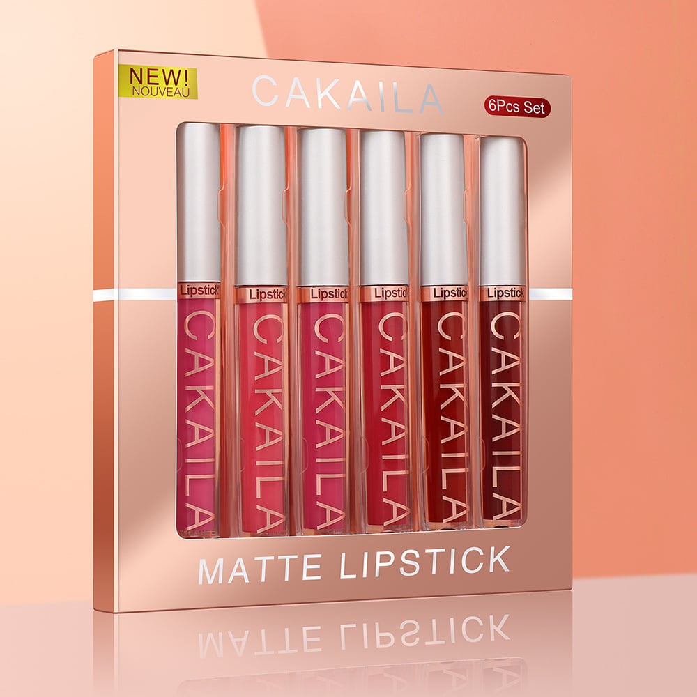 Matte Nonstick Lip Gloss Set of 6