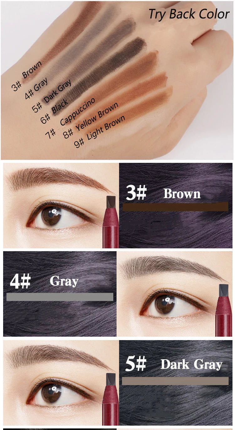 Professional Waterproof Eyebrow Pencil - Natural Look