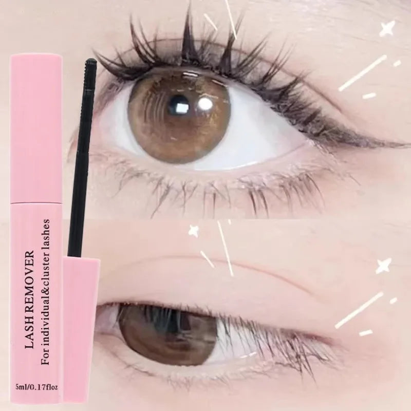Lash Glue Remover for False Eyelash & Mascara Glue Remover Gentle Deep Clean Quick Dissolve Residue Non Irritating Makeup Gel