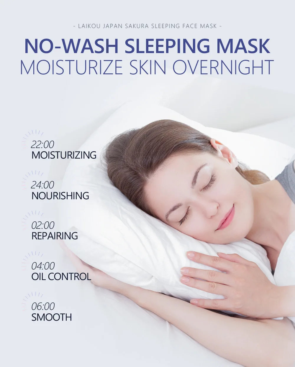 Japan Sakura Sleeping Face Mask — Moisturizing & Repairing Night Facial Mask