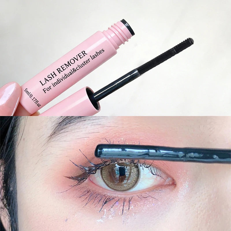 Lash Glue Remover for False Eyelash & Mascara Glue Remover Gentle Deep Clean Quick Dissolve Residue Non Irritating Makeup Gel