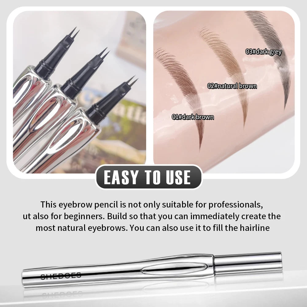 Fine Point Waterproof Eyebrow Pencil - Long Lasting