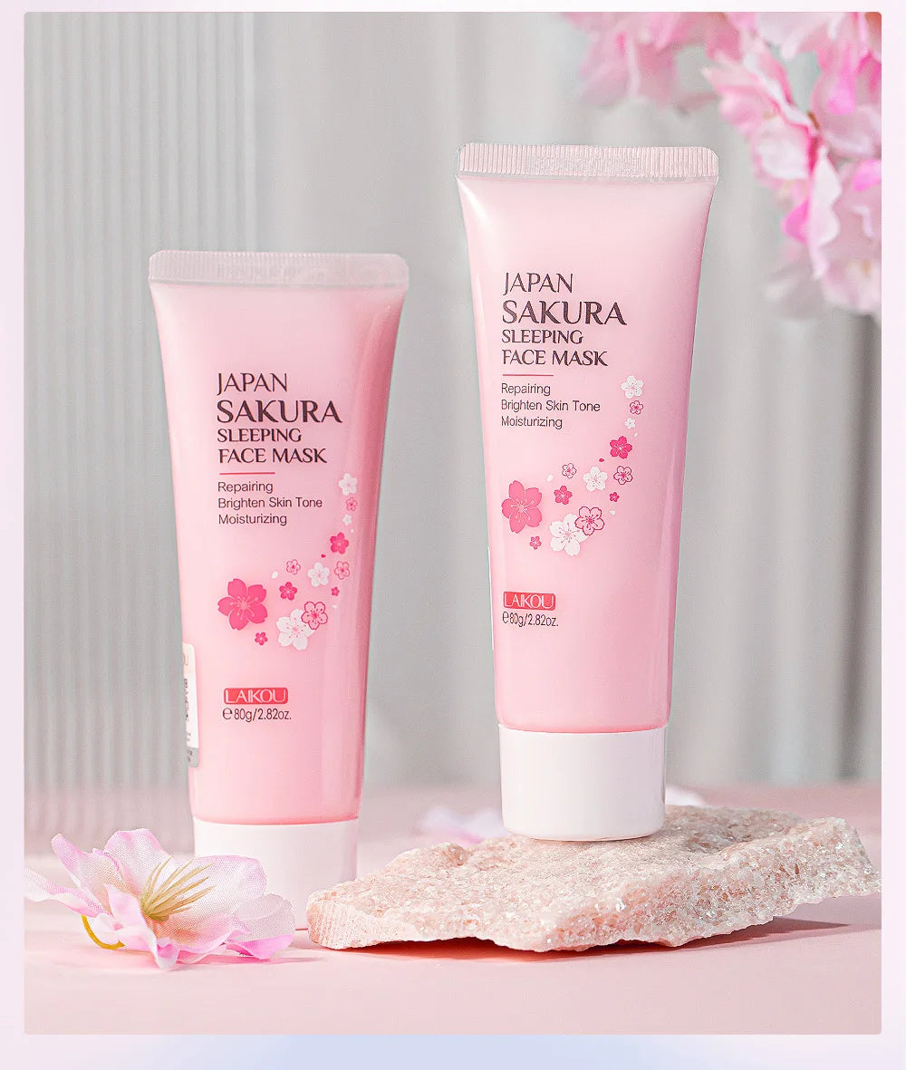 Japan Sakura Sleeping Face Mask — Moisturizing & Repairing Night Facial Mask