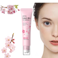 LAIKOU 15ml Sakura Roller Eye Serum Hyaluronic Acid Moisturizing Fade Dark Circles Eye Bags Fine Lines Massage Eye Care