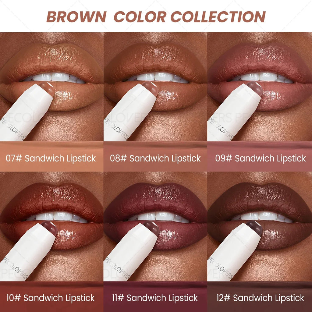 Lipstick Crayon, Layered Lip Effect, High-Pigment Saturated Color, Silky Lightweight Texture, Comfortable Non-Sticky Wear