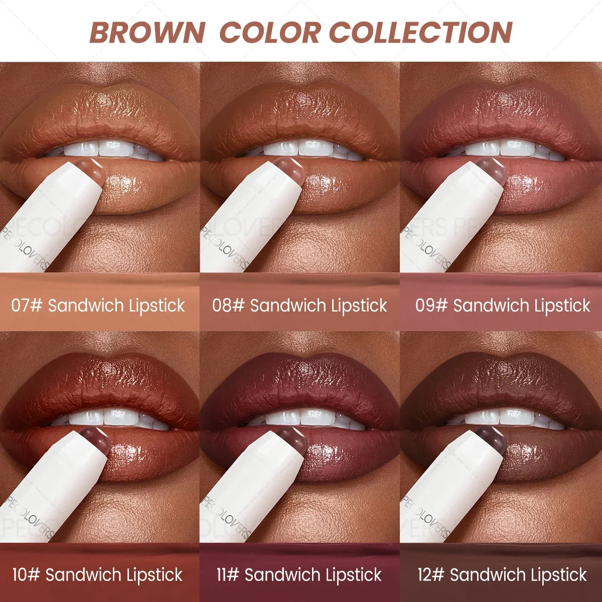 Lipstick Crayon, Layered Lip Effect, High-Pigment Saturated Color, Silky Lightweight Texture, Comfortable Non-Sticky Wear