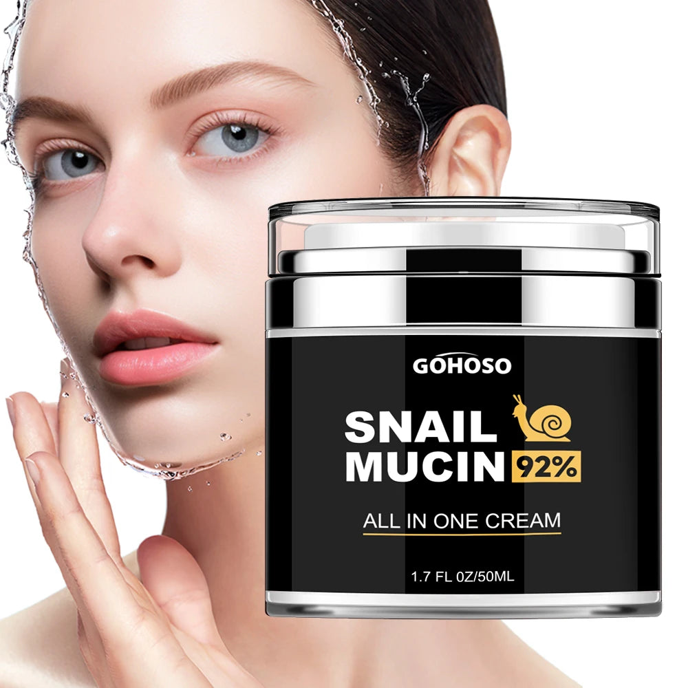 ENVISHA Skin Care Snail Mucus Facial Cream Firming Whitening Anti-Aging Moisturizing Hydrating Beauty Health Shrink Pores