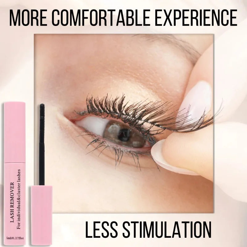 Lash Glue Remover for False Eyelash & Mascara Glue Remover Gentle Deep Clean Quick Dissolve Residue Non Irritating Makeup Gel