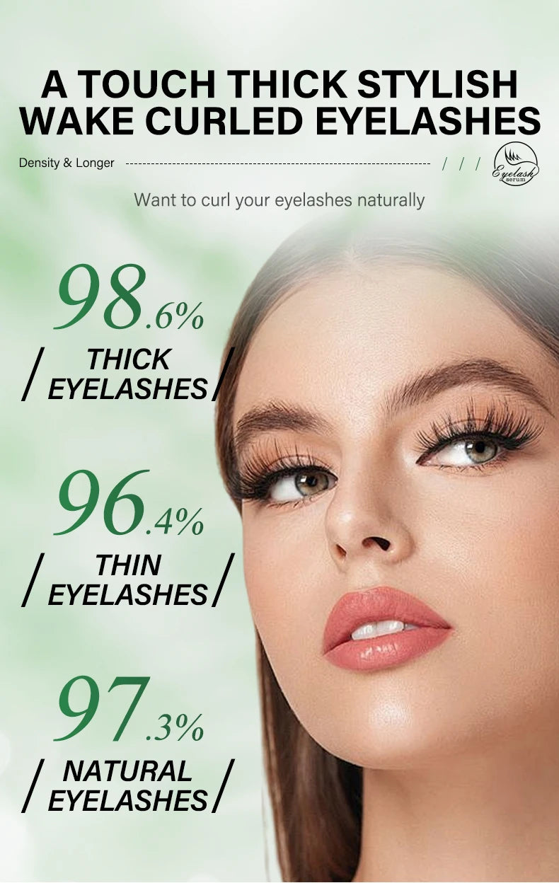 Fast Eyelash Growth Serum 7 Days Natural Eyelash Enhancer Longer Fuller Thicker Curling Lash Treatment Makeup Eye Care Products