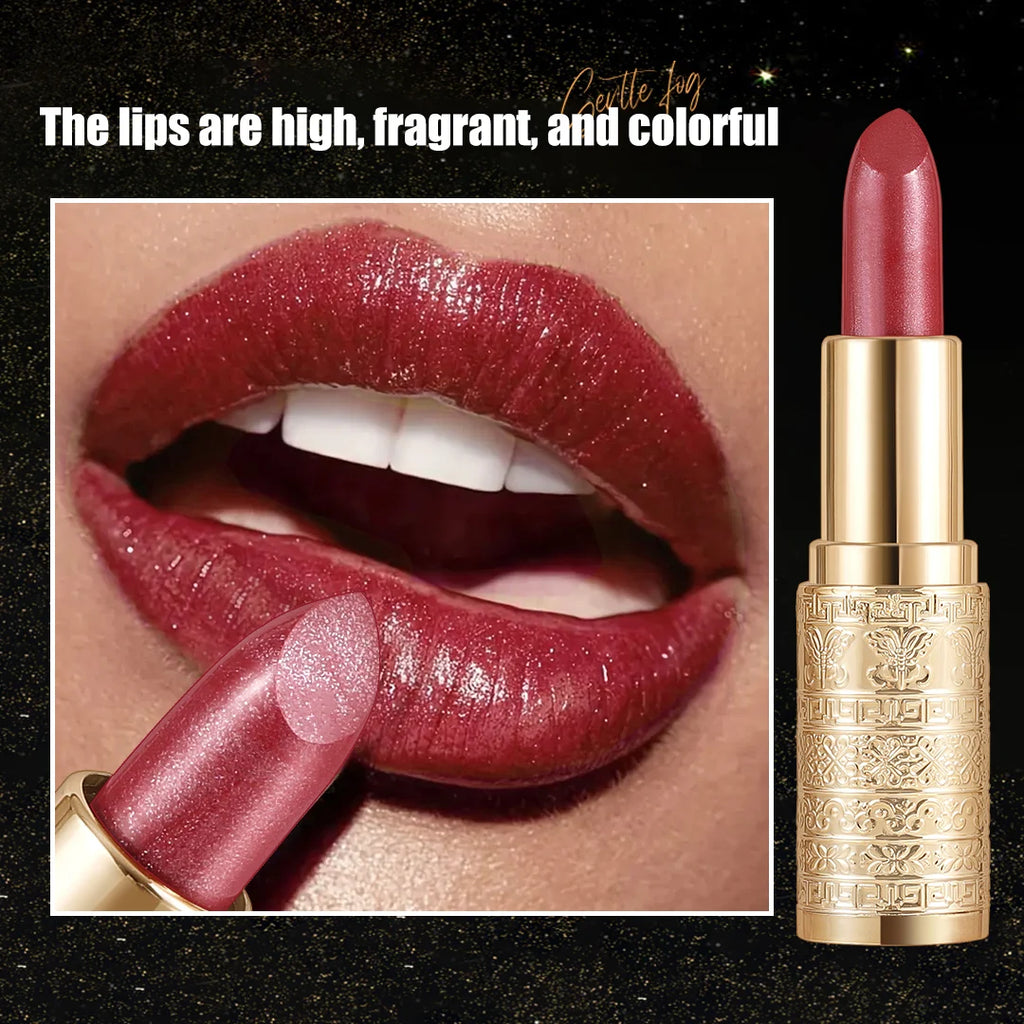 Shining lipstick, long-lasting formula, vibrant colors, easy to apply, suitable for beginners, creating amazing lip makeup
