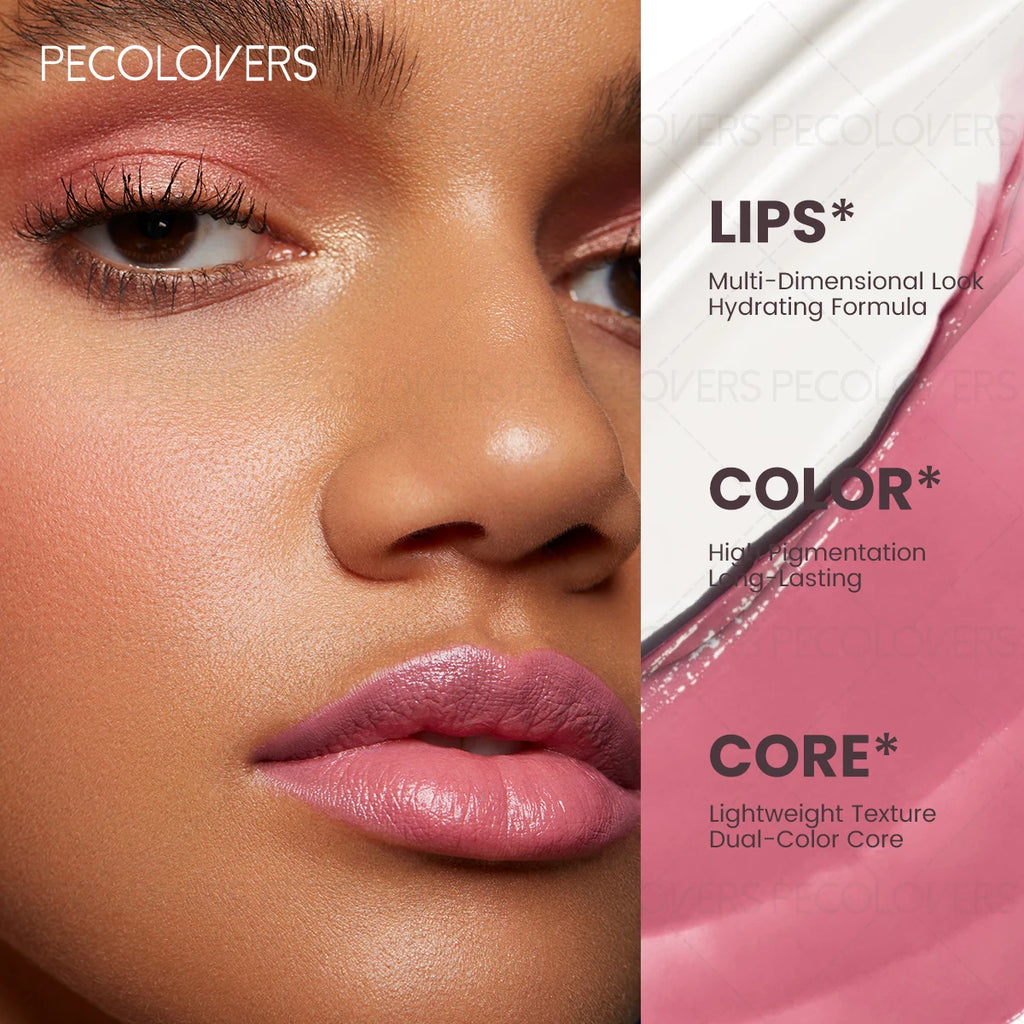 Lipstick Crayon, Layered Lip Effect, High-Pigment Saturated Color, Silky Lightweight Texture, Comfortable Non-Sticky Wear