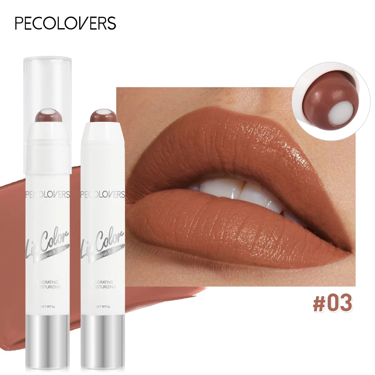 Moisturizing Rotating Lipstick Pen — Easy Color, Long-Lasting Lip Glaze