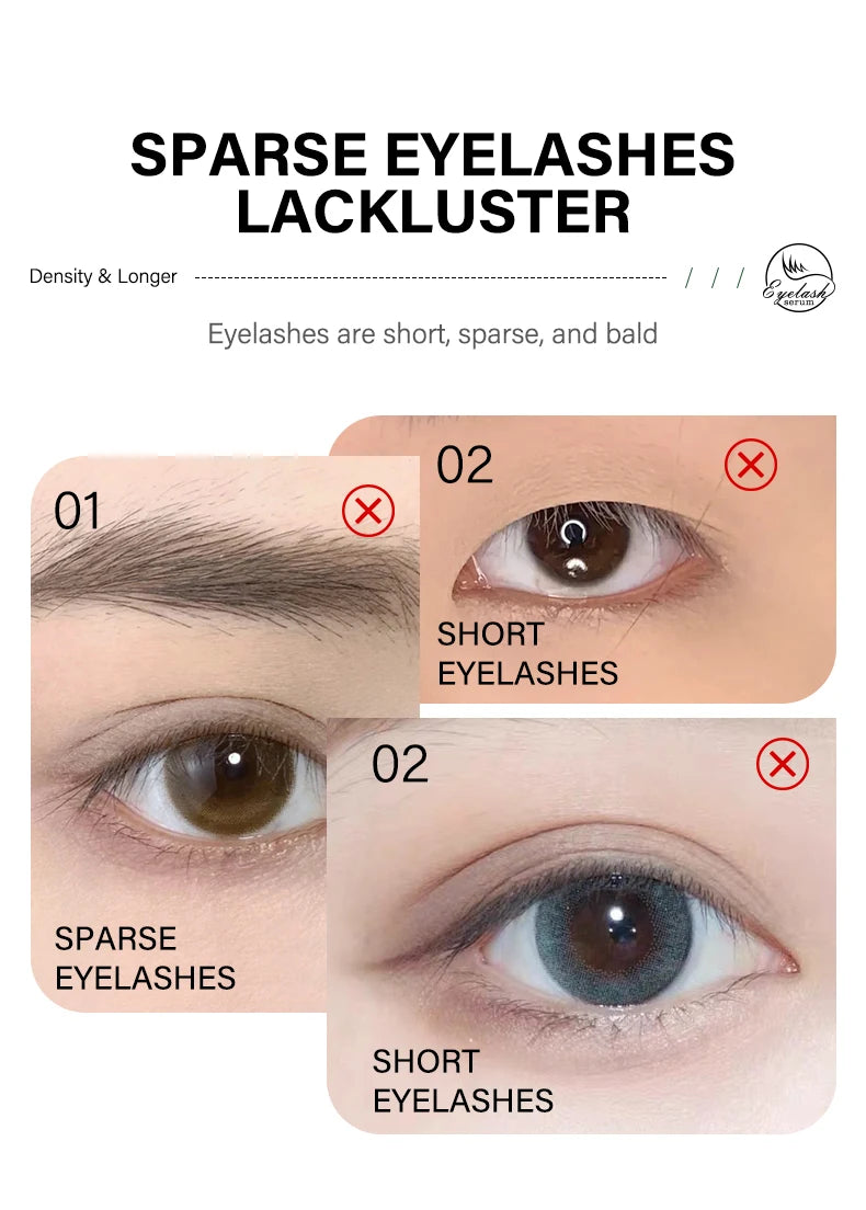 Fast Eyelash Growth Serum 7 Days Natural Eyelash Enhancer Longer Fuller Thicker Curling Lash Treatment Makeup Eye Care Products