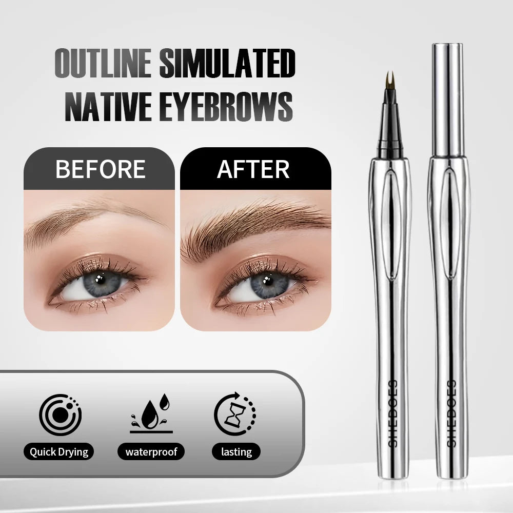 Fine Point Waterproof Eyebrow Pencil - Long Lasting