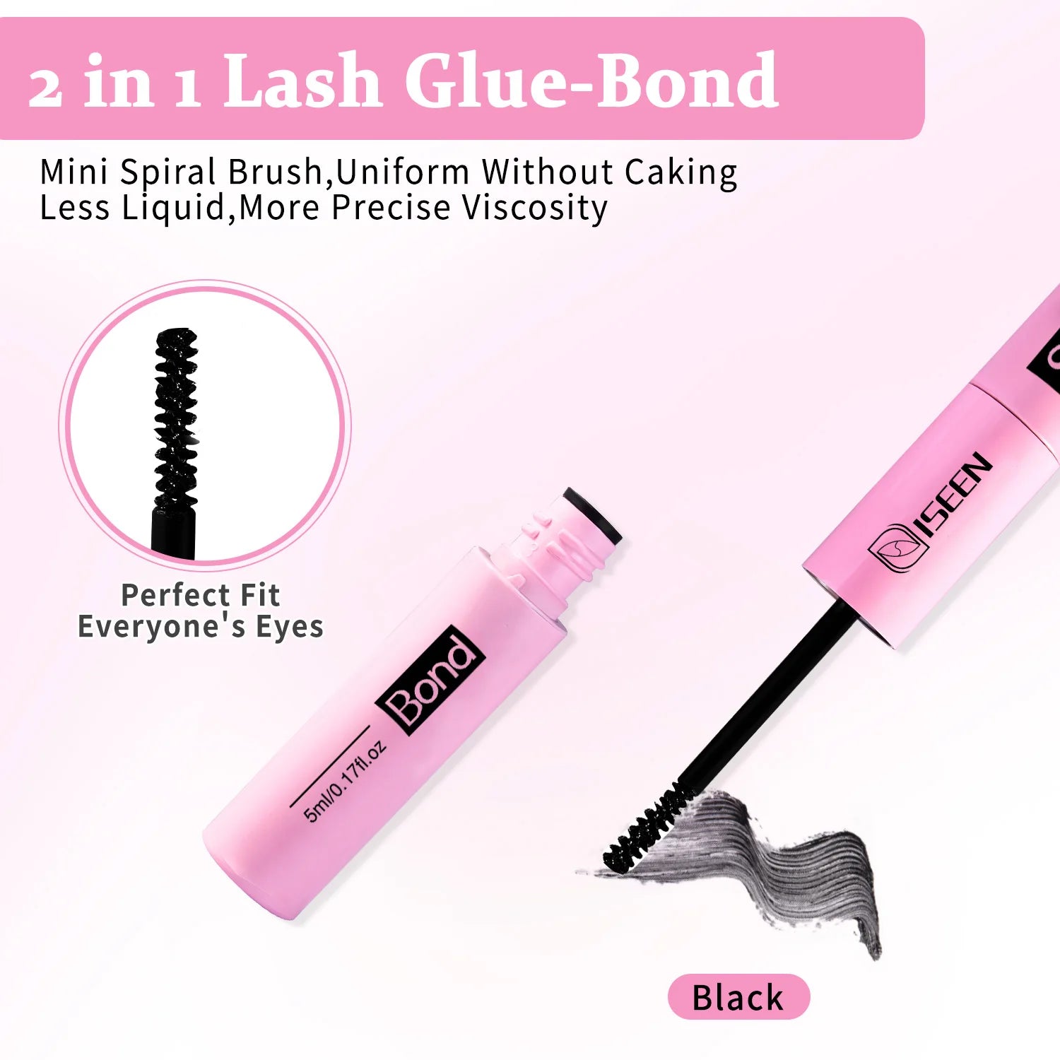 Lash Bond And Seal 10ml DIY Lash Extension And Lash Glue Remover 5ml Kit Long Lasting with Tweezers Eyelash curler Makeup Tool