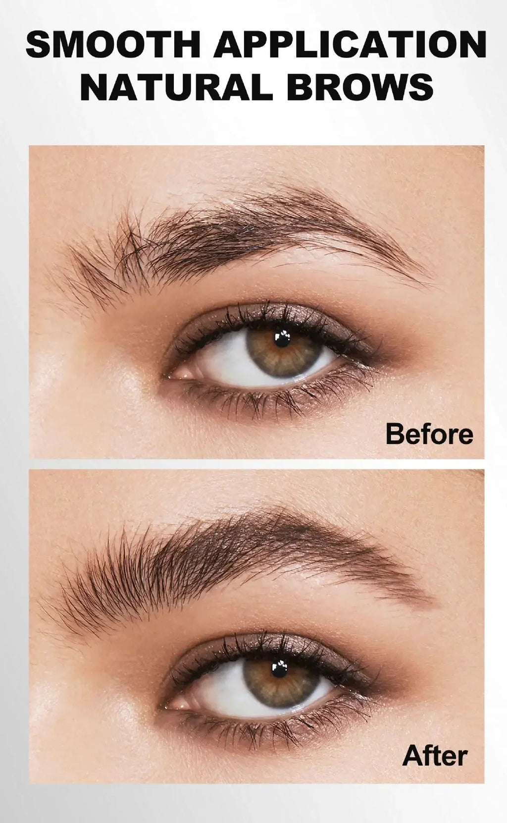 Double-Head Waterproof Eyebrow Pencil with Spiral Brush