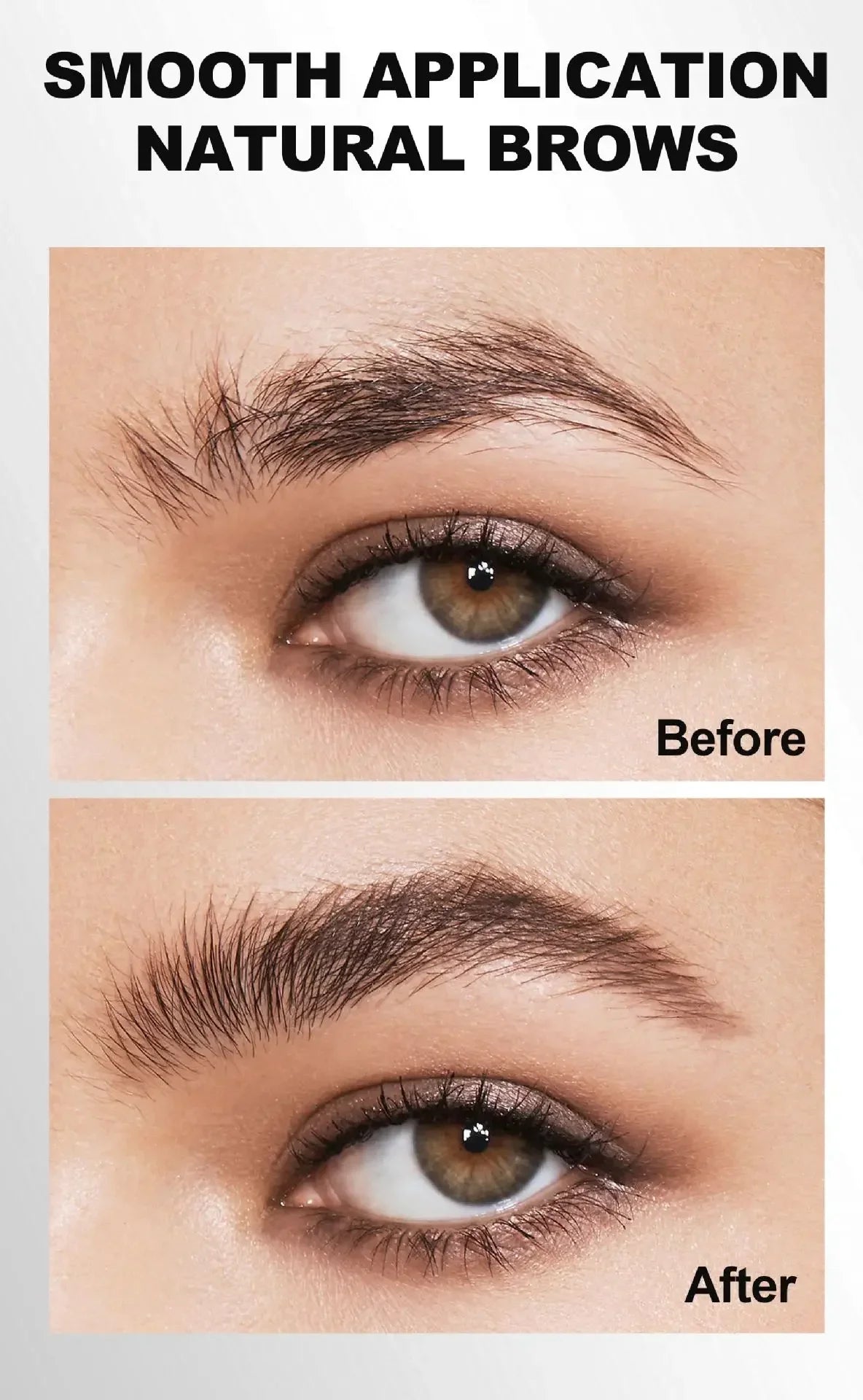 Double-head eyebrow pencil is very thin, waterproof, three-dimensional, non-smudged, spiral eyebrow brush Eyebrow pencil