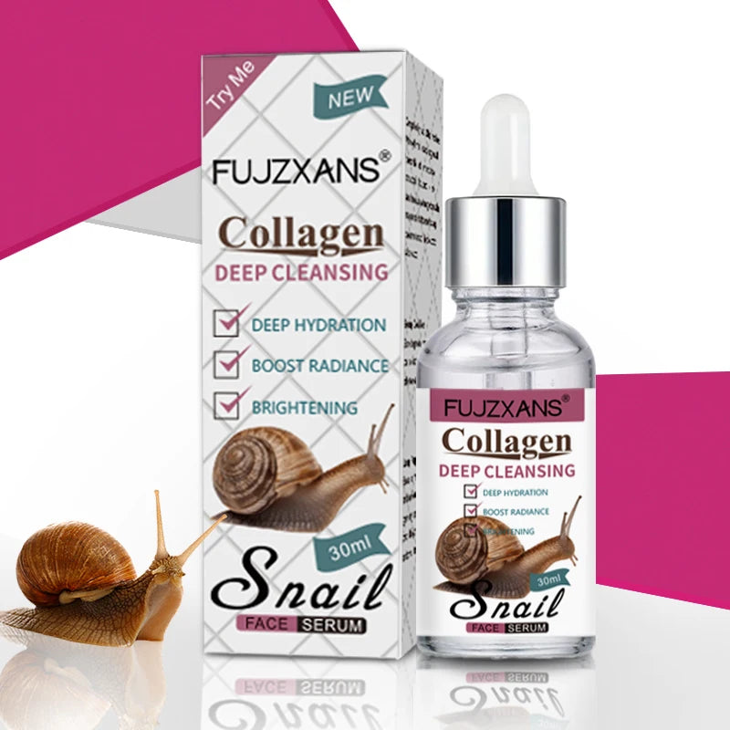 Snail Mucin Serum With Niacinamide,Hyaluronic Acid,Collagen Snail Facial Serum Deep Hydration Make Light Beige younger-looking