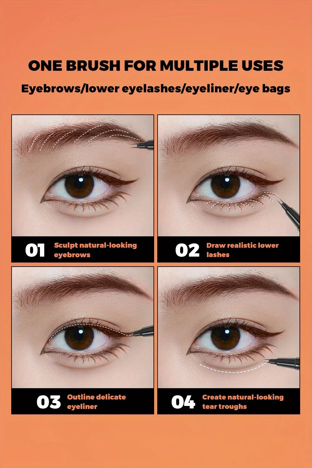 Waterproof Eyebrow Pencil - Dark & Light Brown
