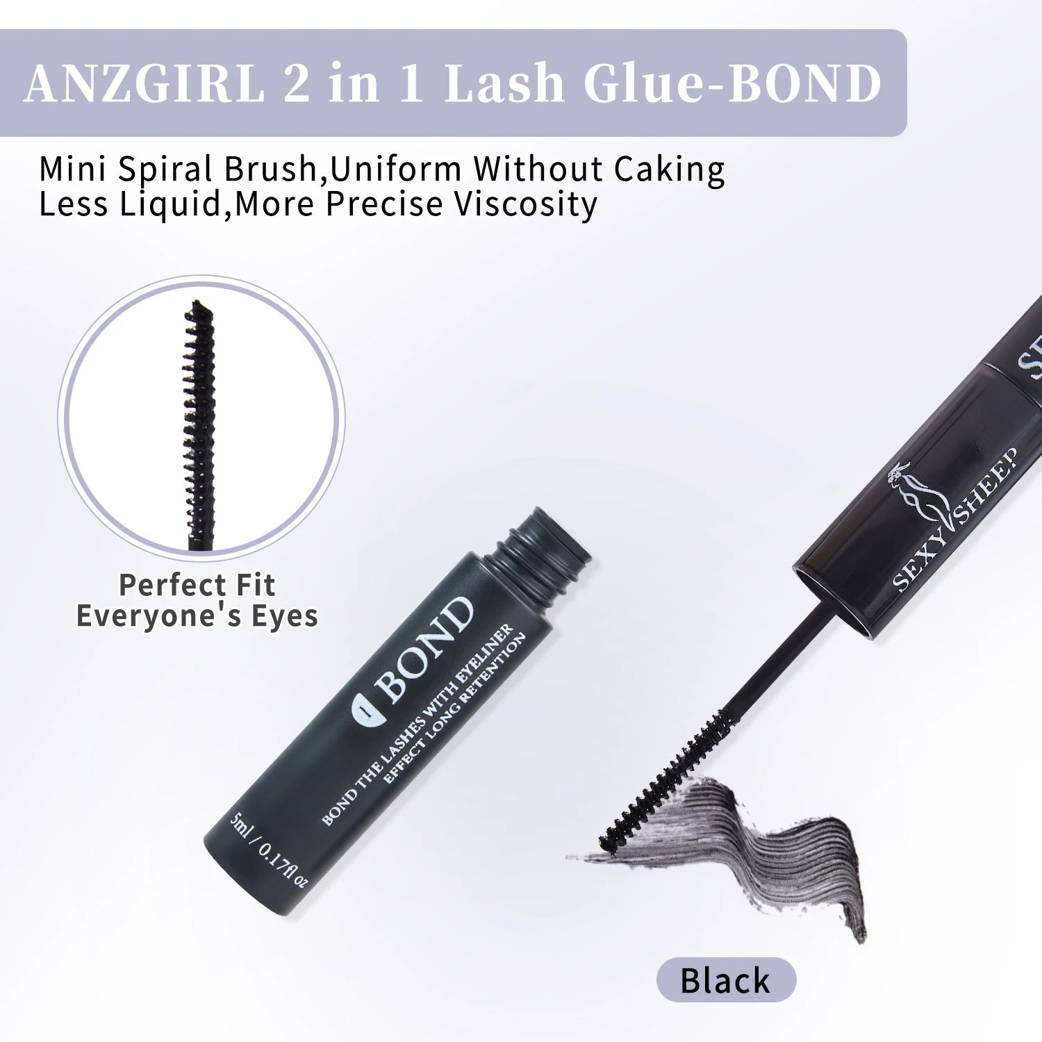 Lash Bond and Seal 10ml Individual Lashes Glue and Seal Super Strong Hold Lash Extension and Lash Glue Remover 5ml Kit