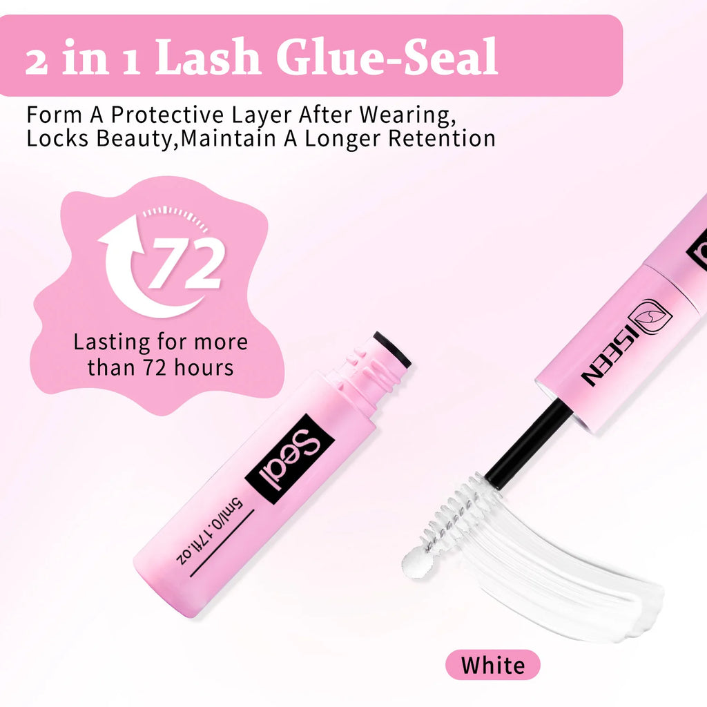 Lash Bond And Seal 10ml DIY Lash Extension And Lash Glue Remover 5ml Kit Long Lasting with Tweezers Eyelash curler Makeup Tool