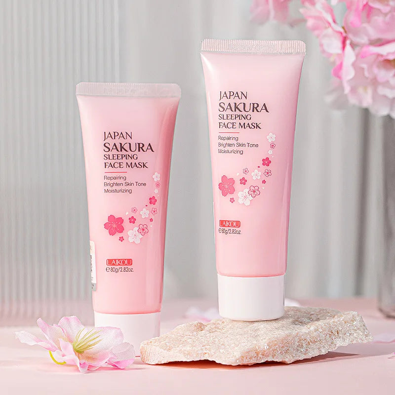 Japan Sakura Sleeping Face Mask — Moisturizing & Repairing Night Facial Mask