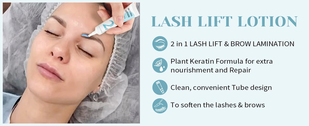 LOMANSA 10ml Fix Perming Tube Set Lash Lift Brow Lamination Perm Fixation Setting Lotion Eyelashes Health Makeup Tools