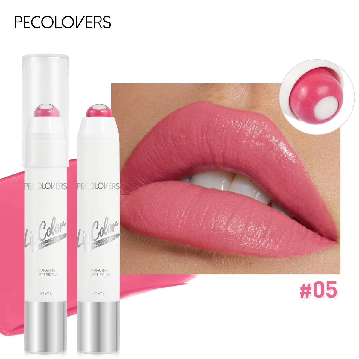 Moisturizing Rotating Lipstick Pen — Easy Color, Long-Lasting Lip Glaze