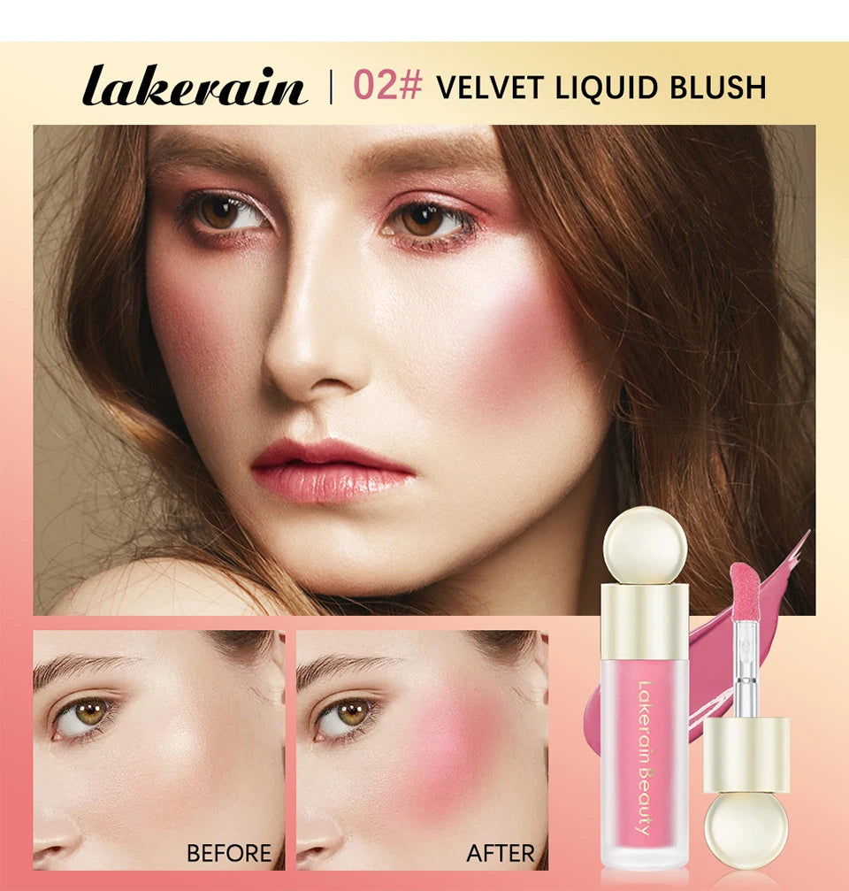 Blush Liquid Blusher Real Makeup Blush Matte Palette Blusher Cosmetics Products Liquid Cream Stick Pink Face raremakeup Beauty