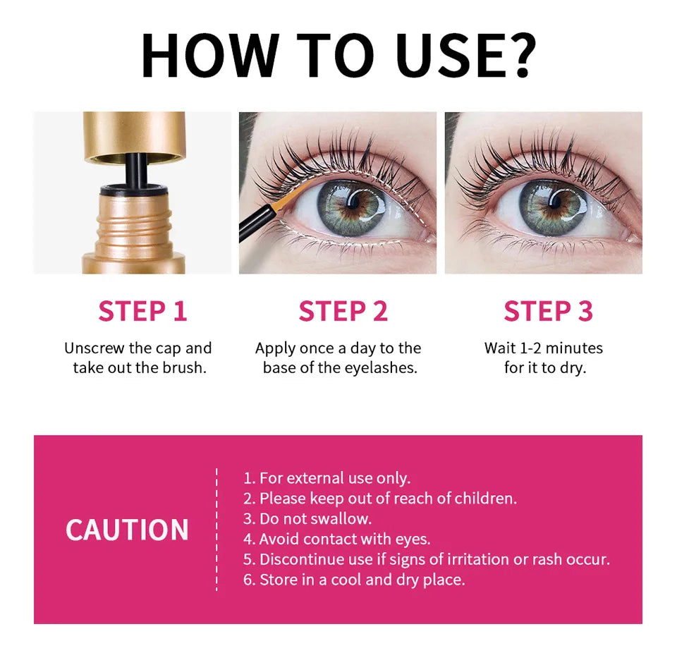 Lash Enhancing Serum - Peptide & Vitamin Longer Thicker Fuller Looking Lashes Cruelty-FreeEyebrow Serum