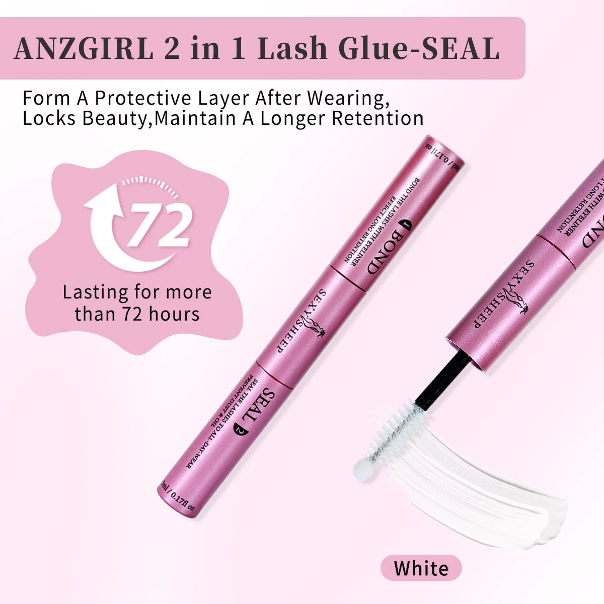 Lash Bond and Seal 10ml Individual Lashes Glue and Seal Super Strong Hold Lash Extension and Lash Glue Remover 5ml Kit