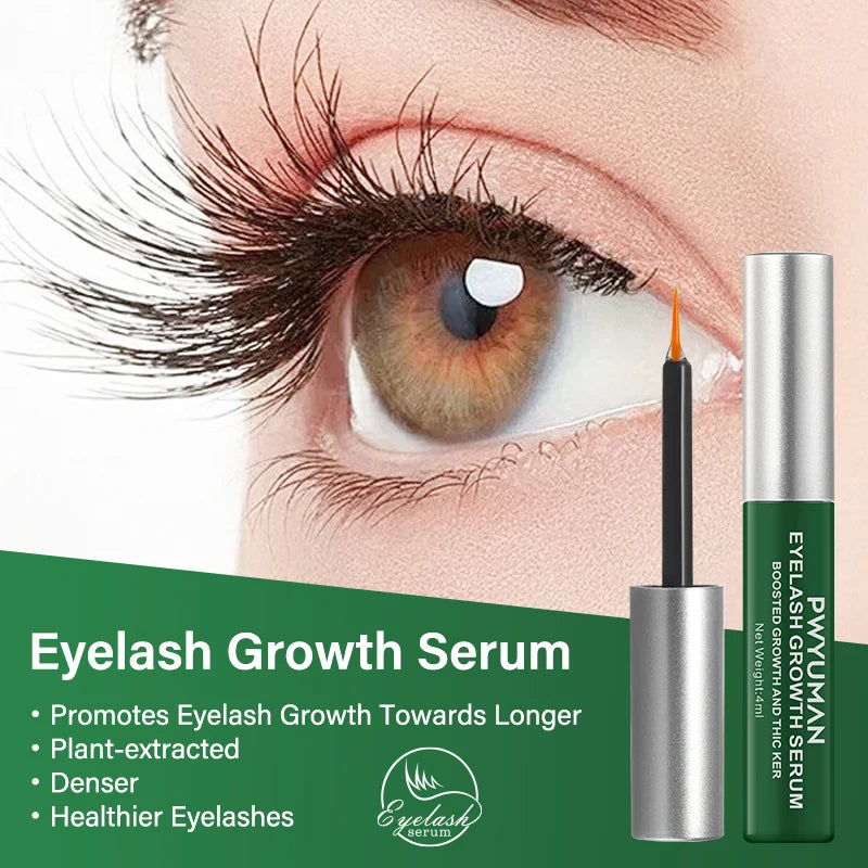 Fast Eyelash Growth Serum 7 Days Natural Eyelash Enhancer Longer Fuller Thicker Curling Lash Treatment Makeup Eye Care Products