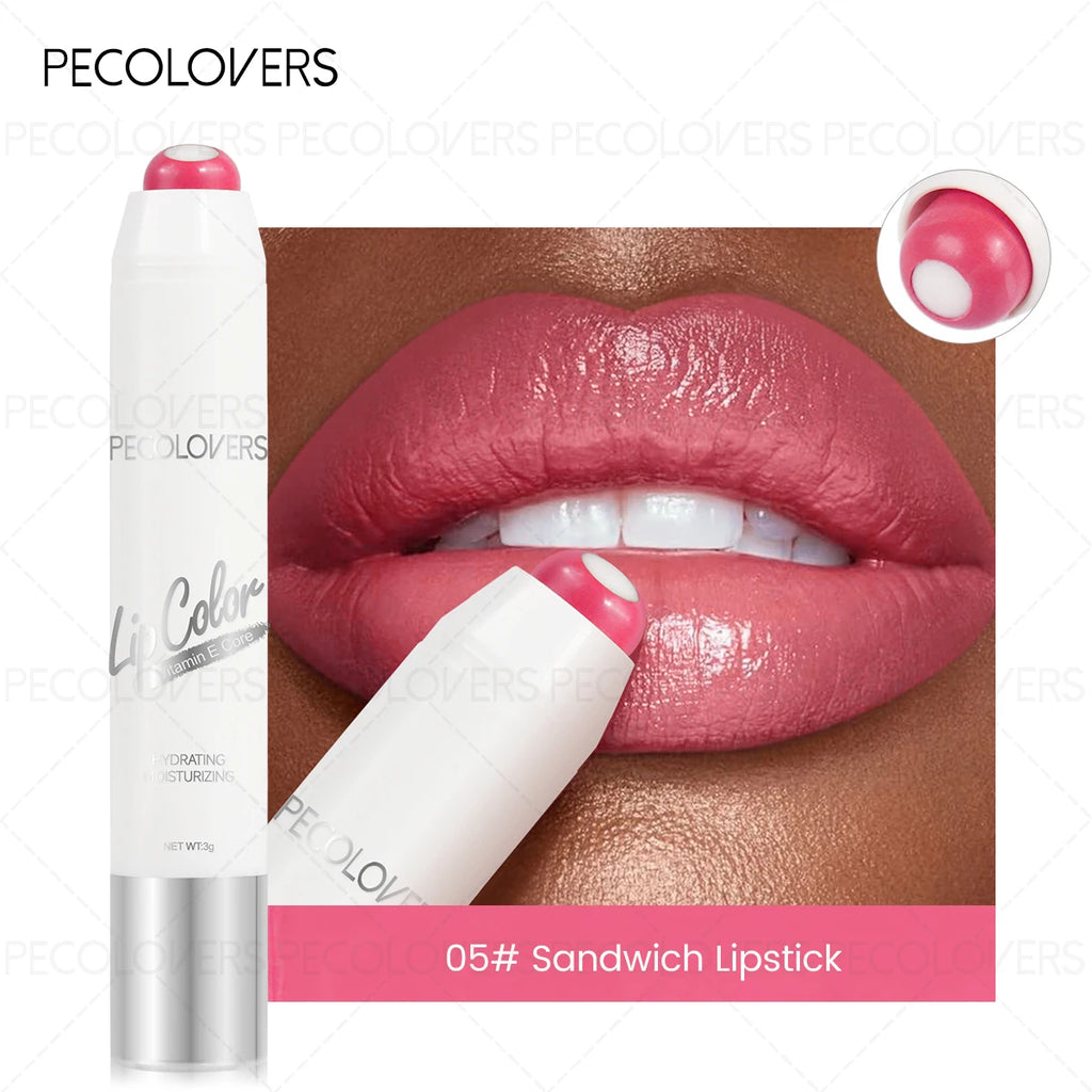 Lipstick Crayon, Layered Lip Effect, High-Pigment Saturated Color, Silky Lightweight Texture, Comfortable Non-Sticky Wear