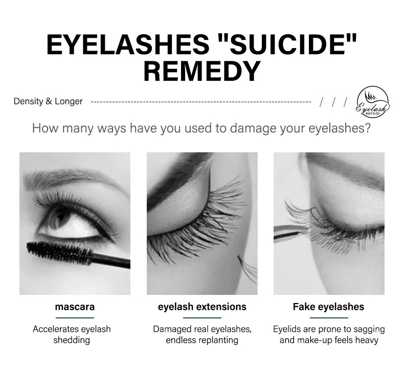 Fast Eyelash Growth Serum 7 Days Natural Eyelash Enhancer Longer Fuller Thicker Curling Lash Treatment Makeup Eye Care Products