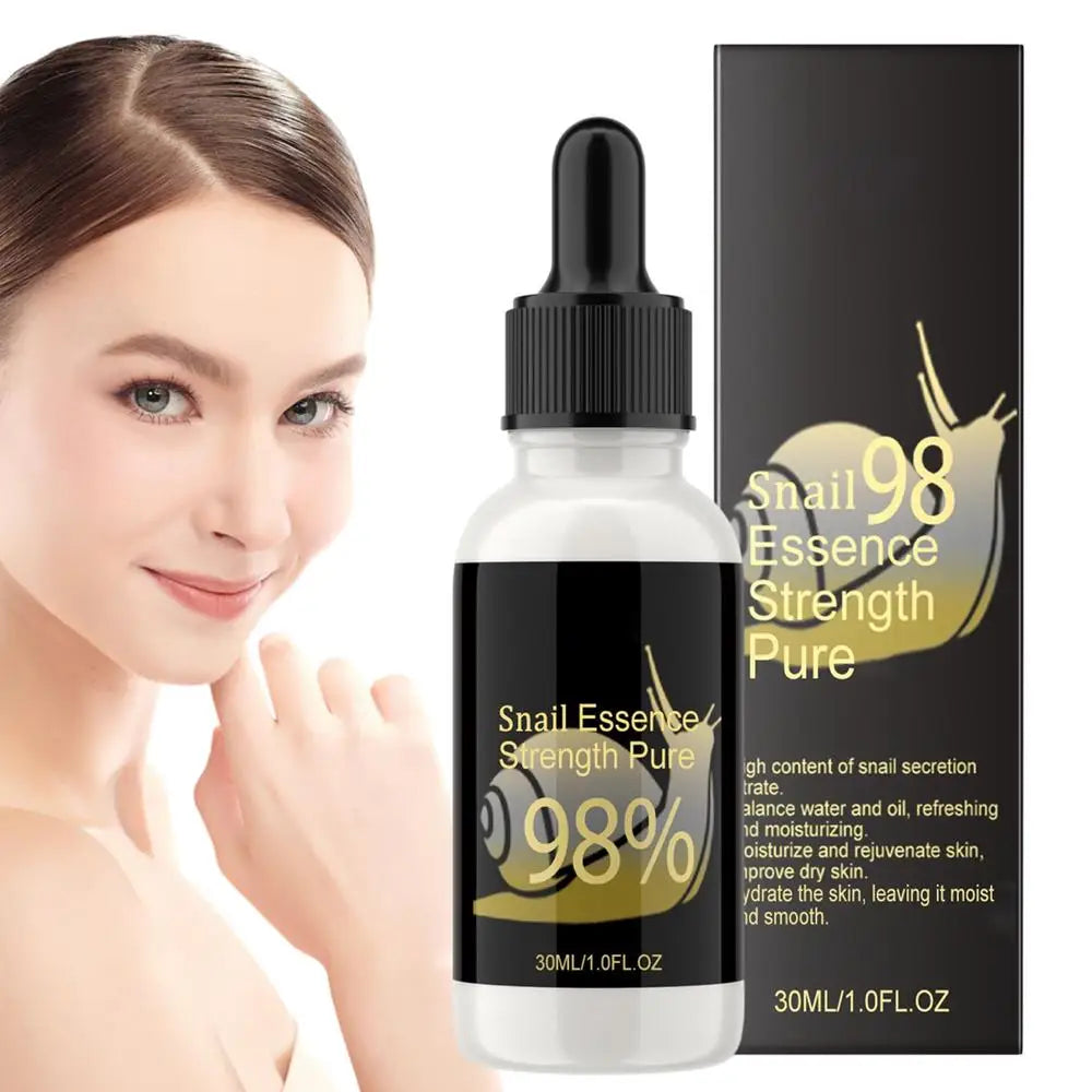 Snail Anti Aging Serum Snail Mucin Essence Advanced Moisturizing Skin Care Pore Shrink Hyaluronic Acid Serum Brighten Essence