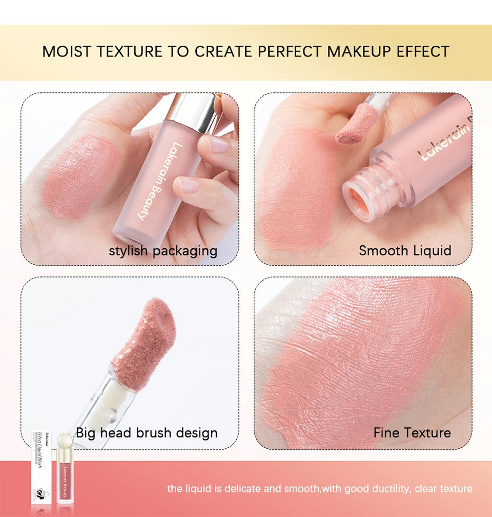 Blush Liquid Blusher Real Makeup Blush Matte Palette Blusher Cosmetics Products Liquid Cream Stick Pink Face raremakeup Beauty