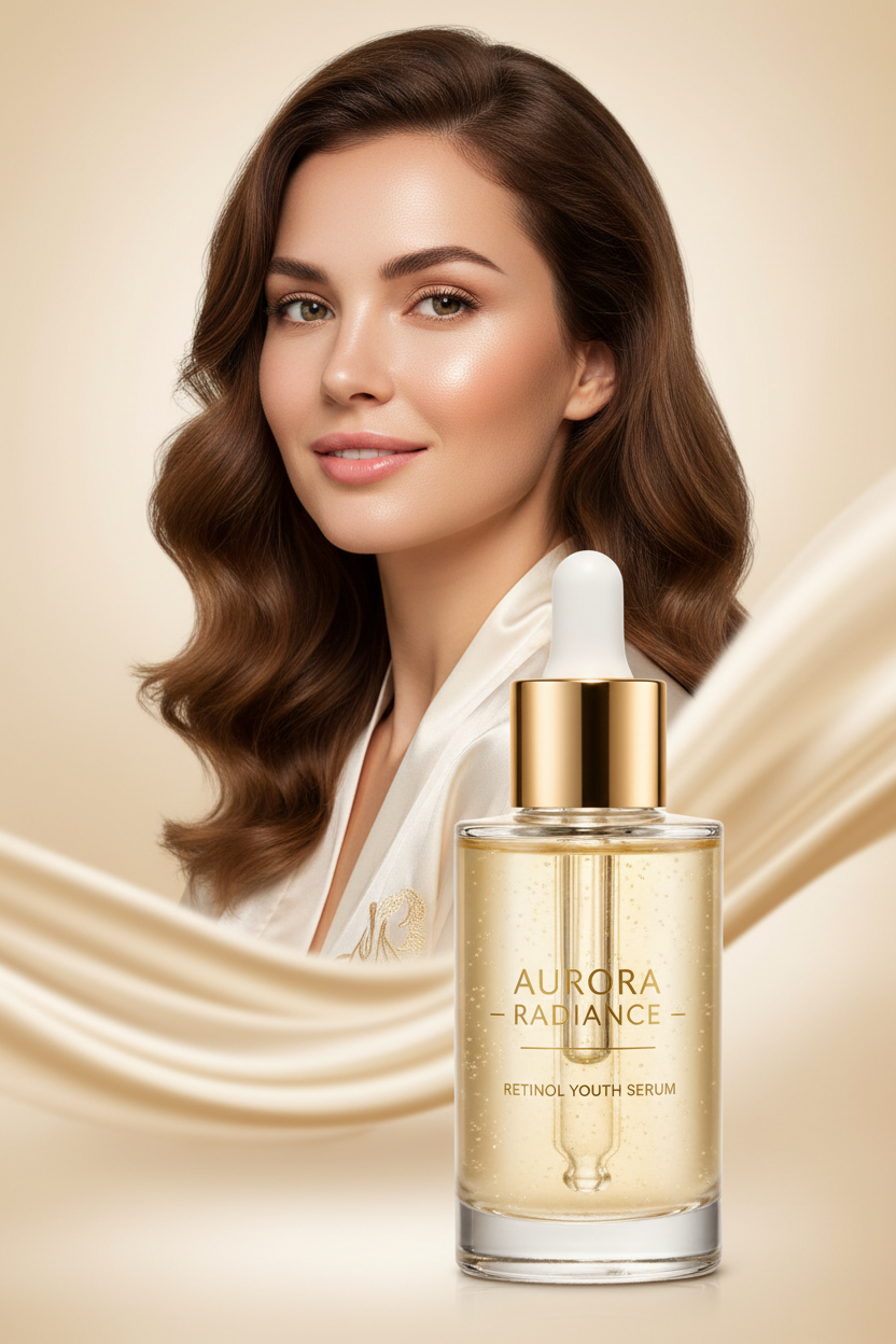 Retinol Serum - Elegant Woman Youthful Skin