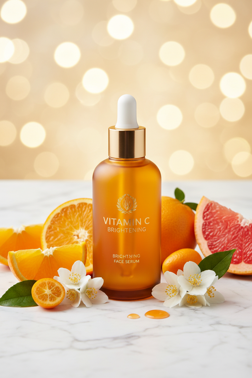 Vitamin C Serum - Orange Slices White Flowers