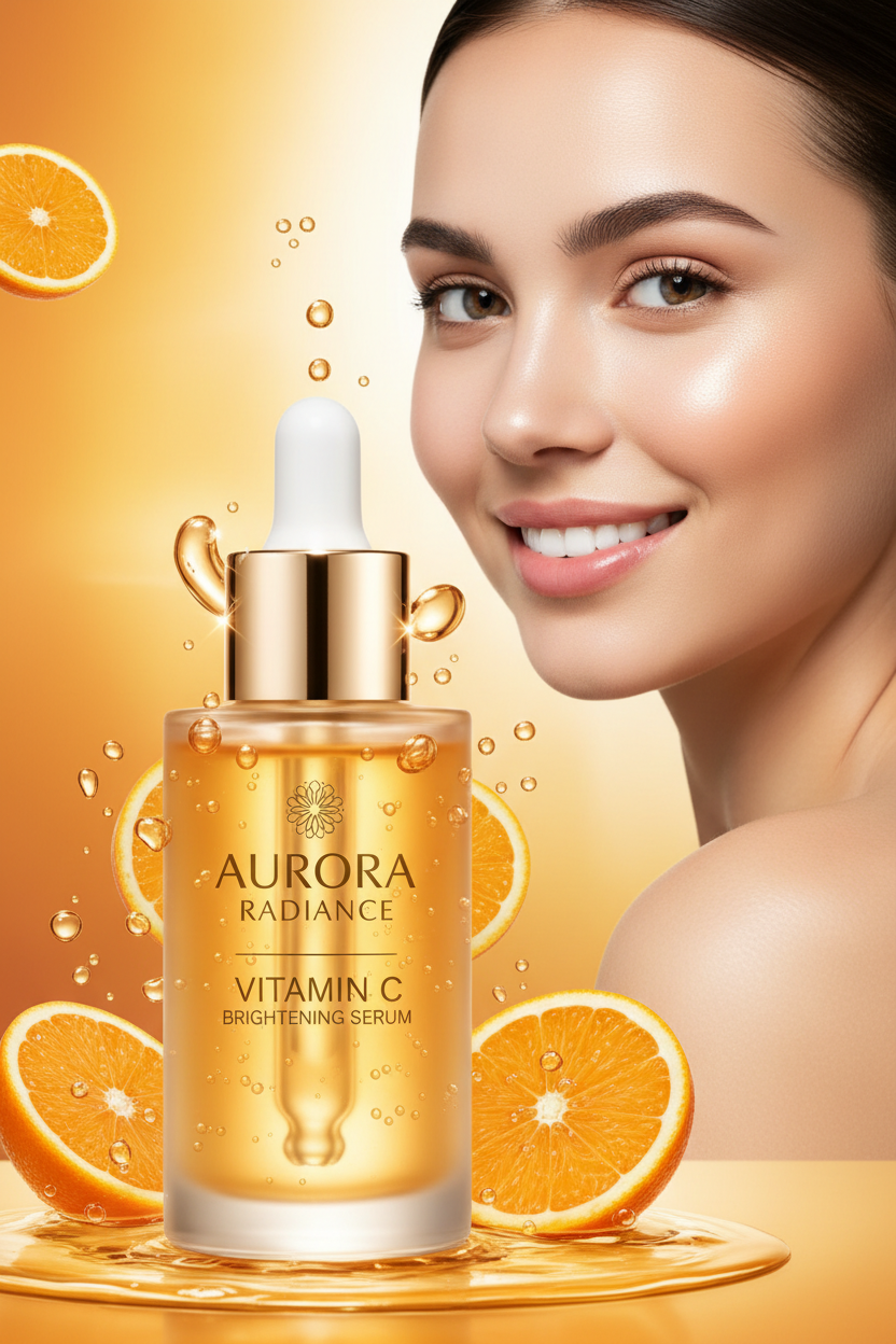 Vitamin C Serum - Radiant Girl Citrus Background