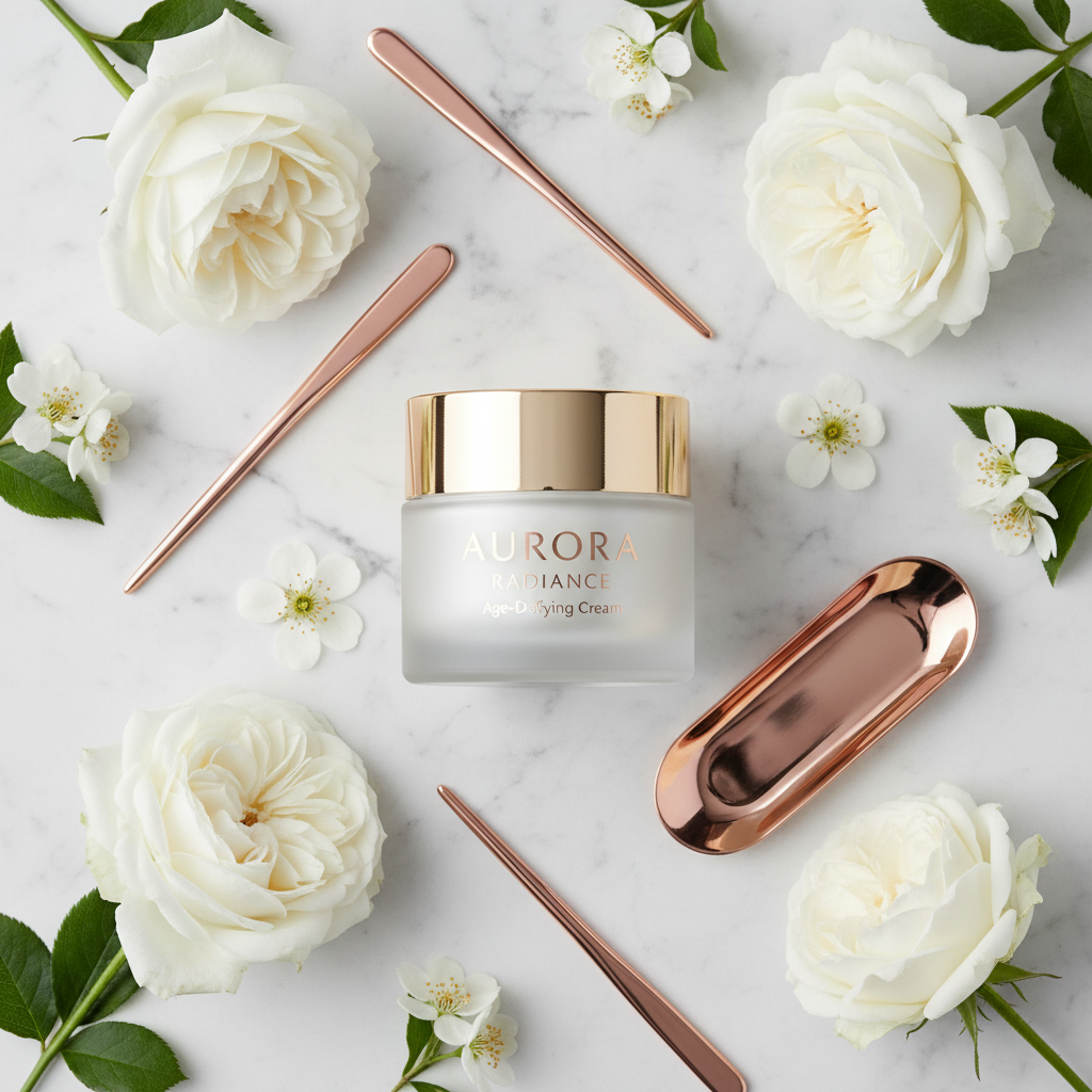 Luxury Face Cream - Flatlay